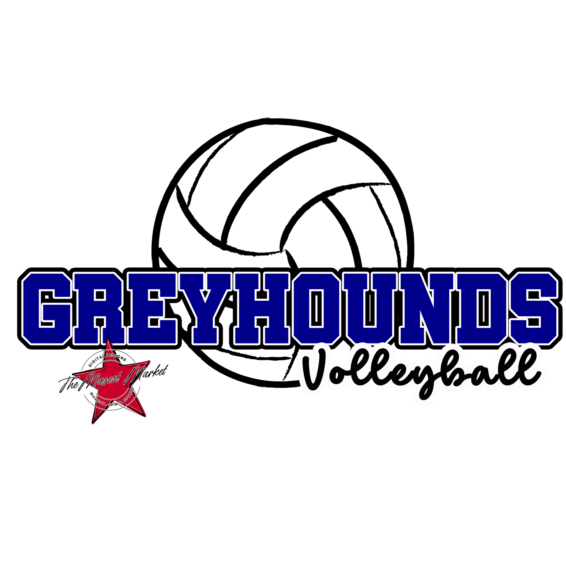 Greyhounds Varsity Volleyball-Blue