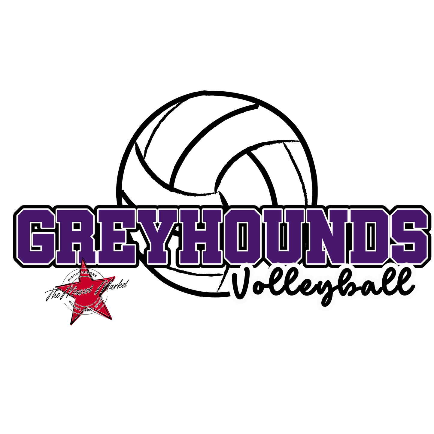 Greyhounds Varsity Volleyball-Purple