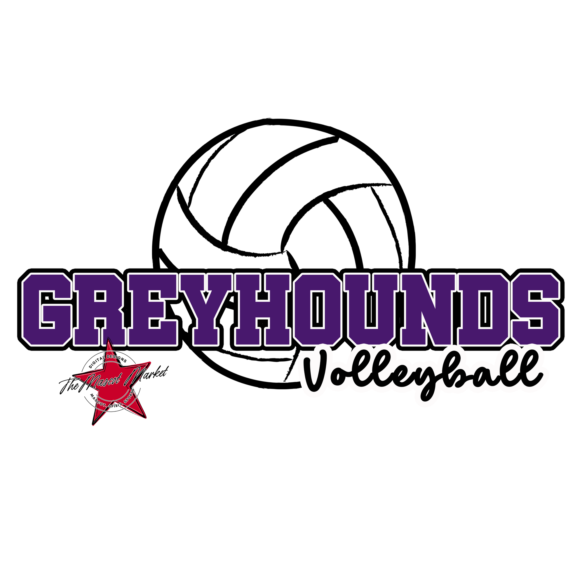 Greyhounds Varsity Volleyball-Purple