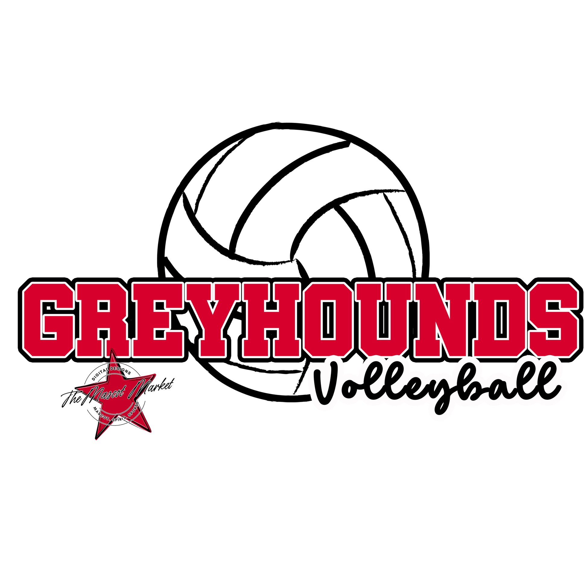 Greyhounds Varsity Volleyball-Red