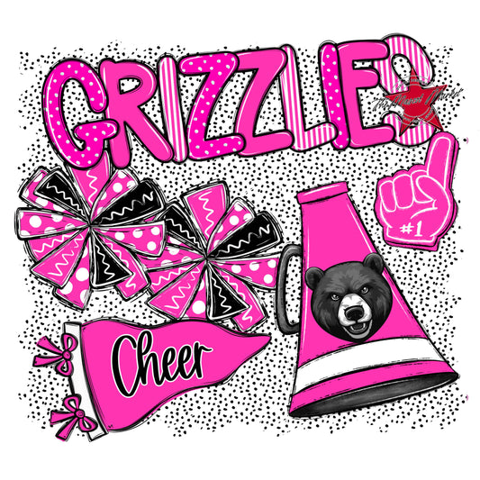 Grizzlies Cheer Spirit-Pink