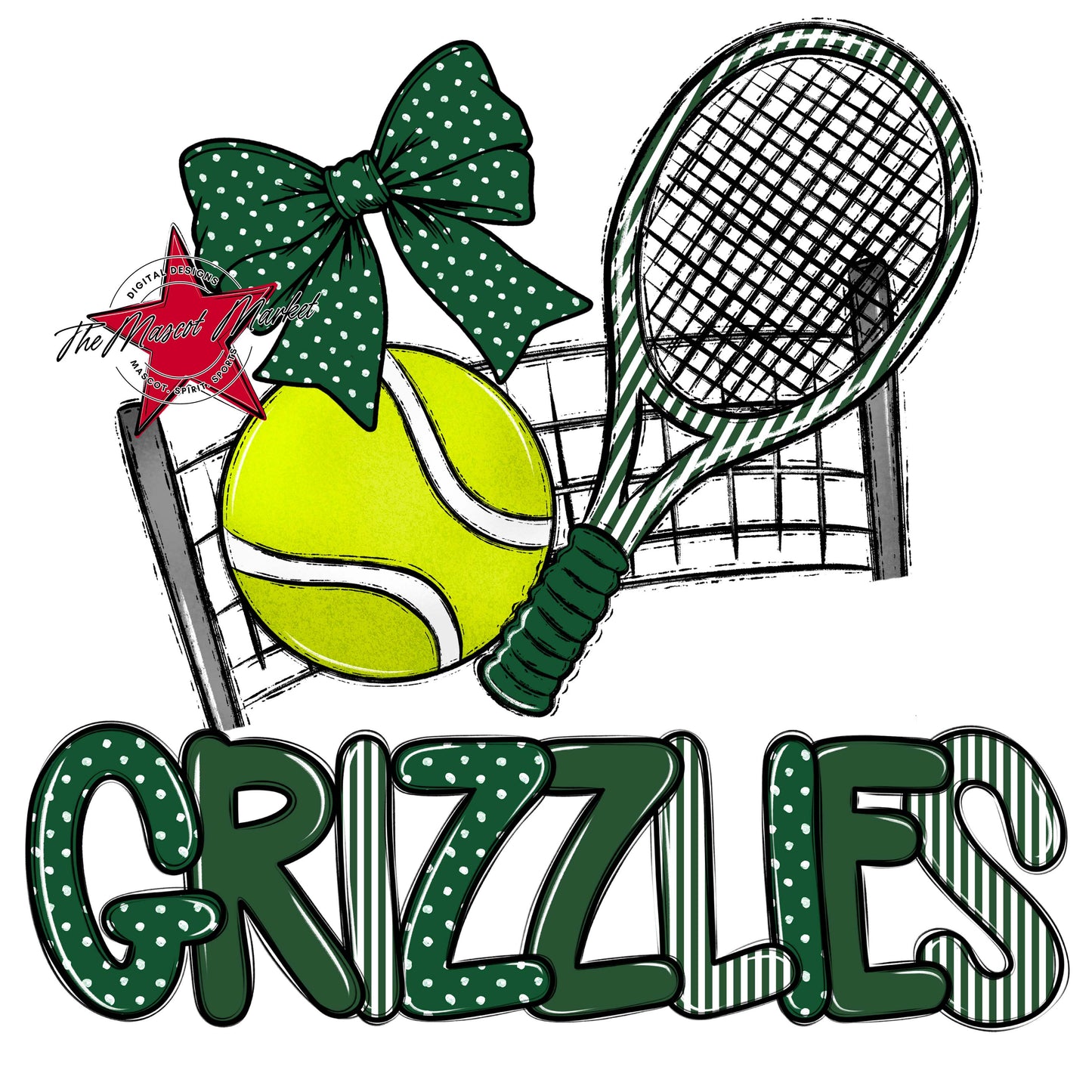 Grizzlies Tennis Spirit Design-Green