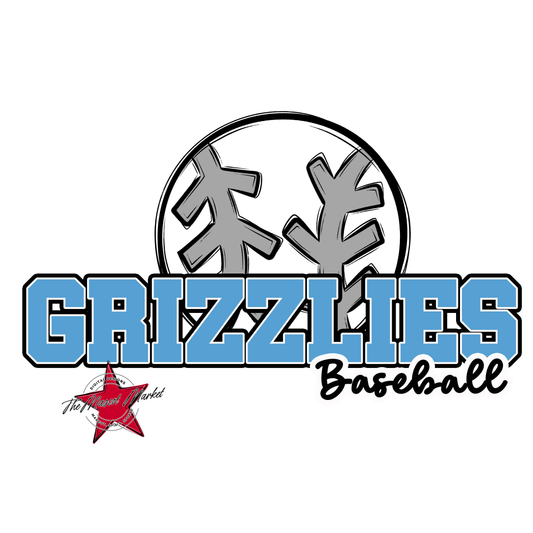 Grizzlies Varsity Baseball-Carolina Blue