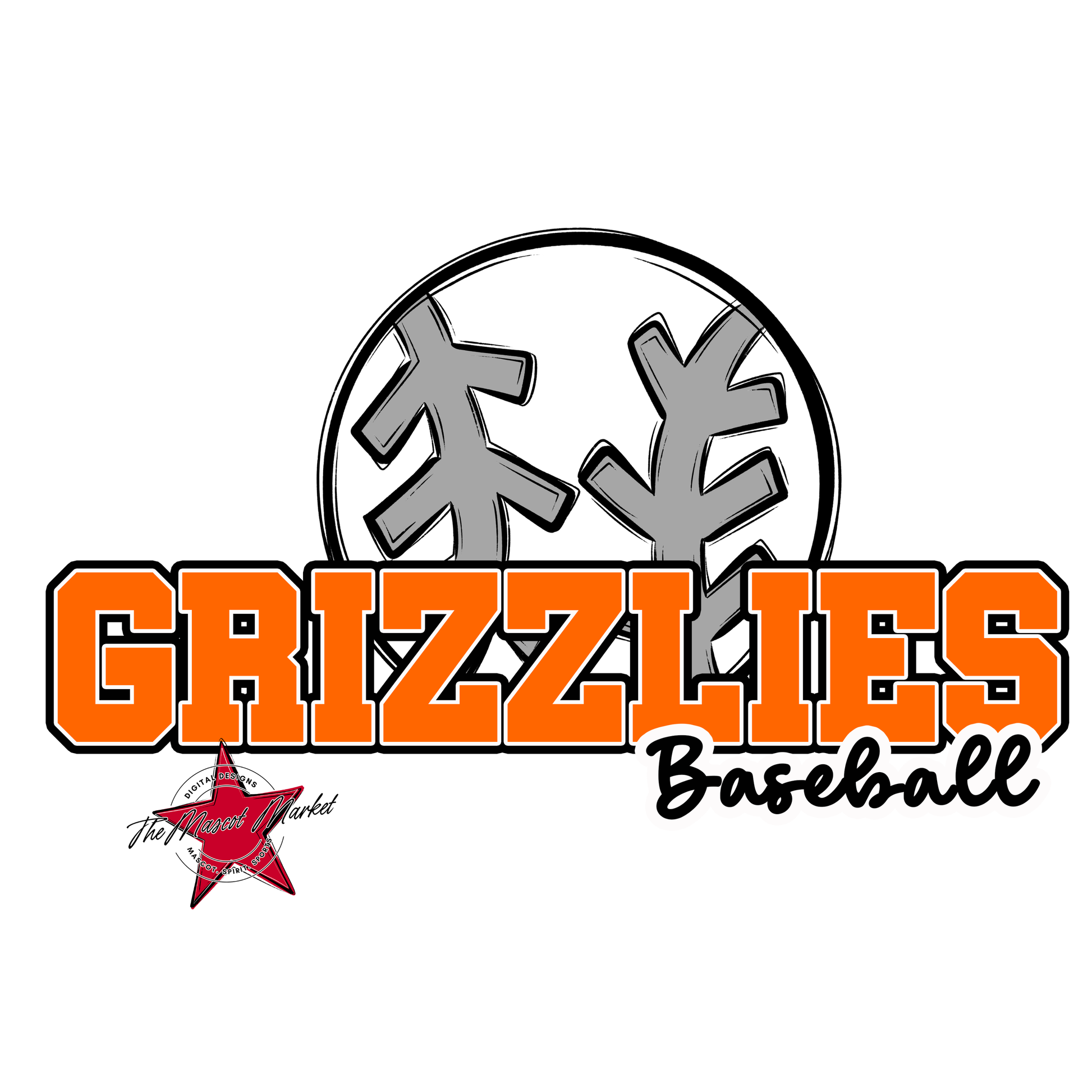 Grizzlies Varsity Baseball-Orange