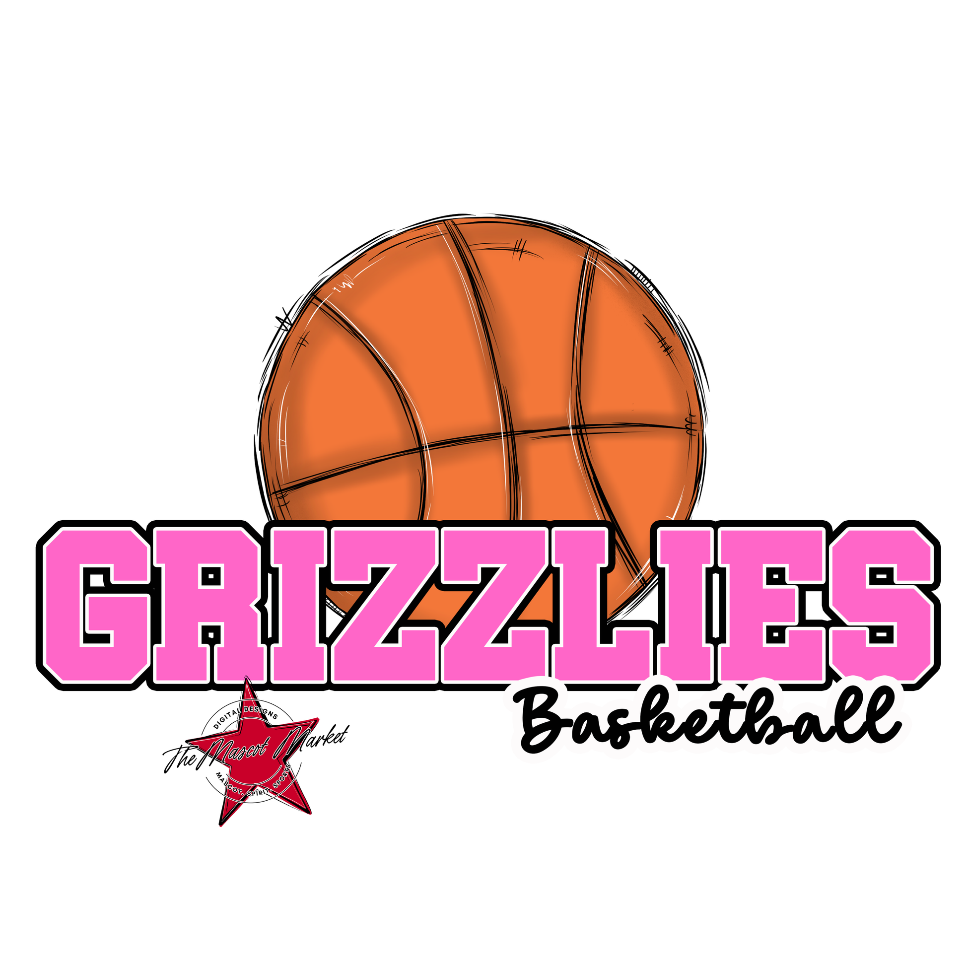 Grizzlies Varsity Basketball-Baby Pink