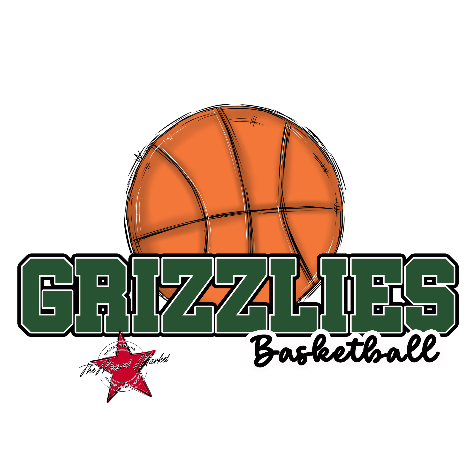 Grizzlies Varsity Basketball-Green