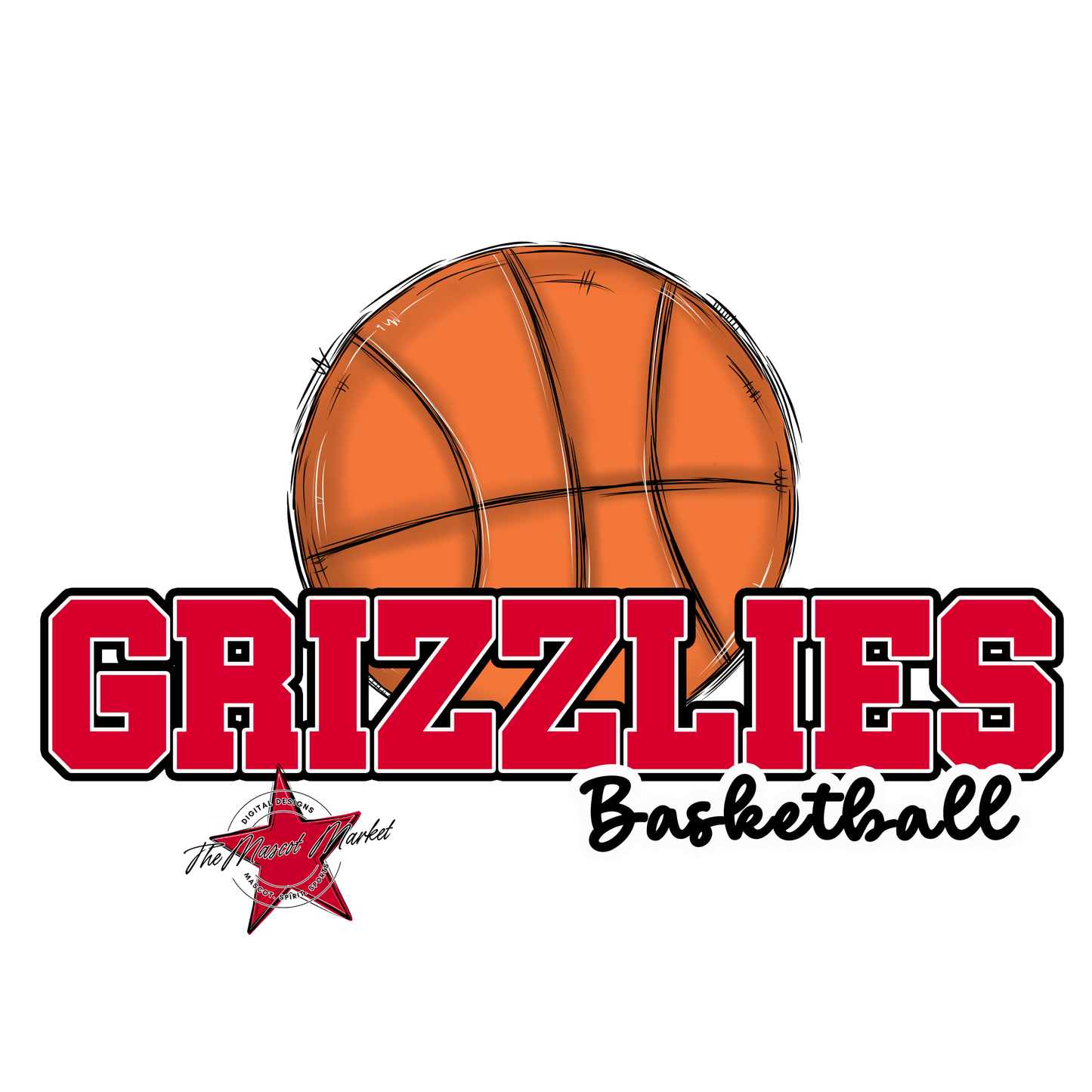 Grizzlies Varsity Basketball-Red