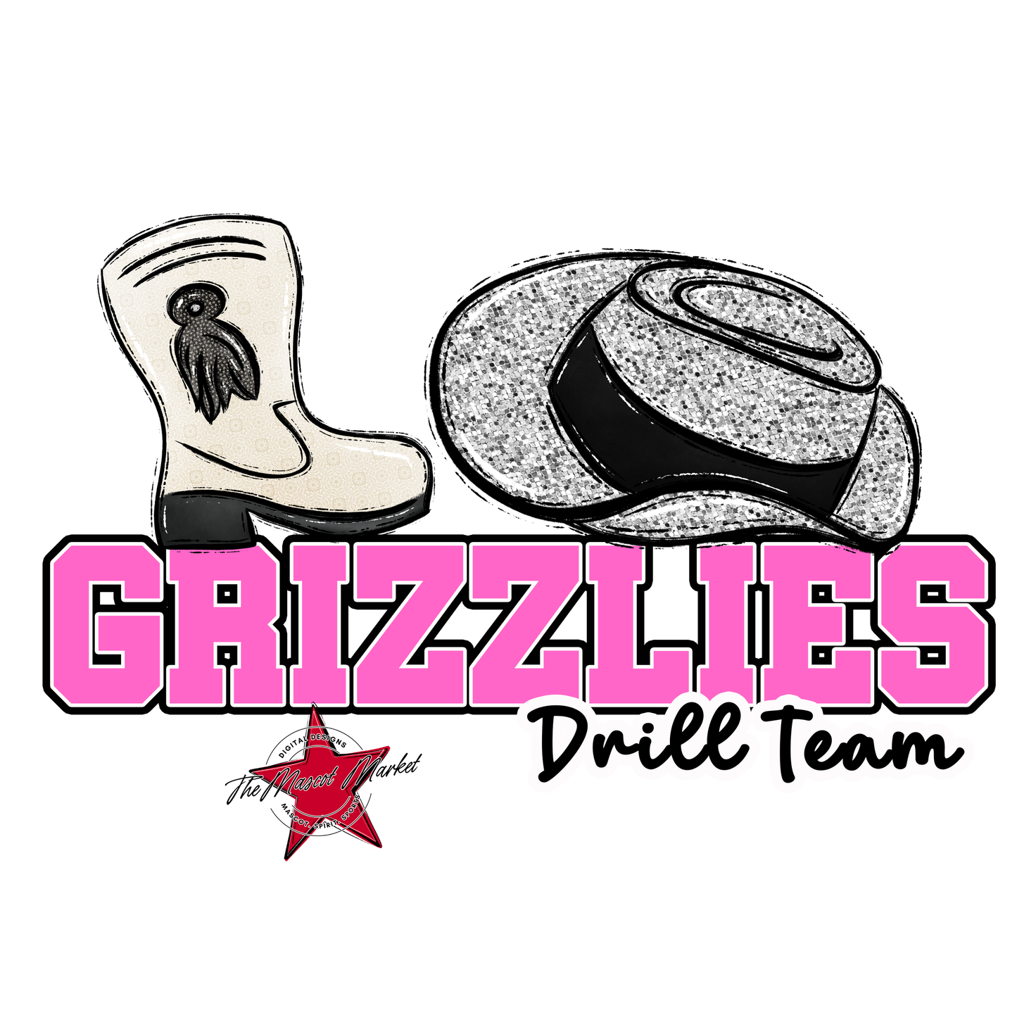 Grizzlies Varsity Drillteam-Baby Pink