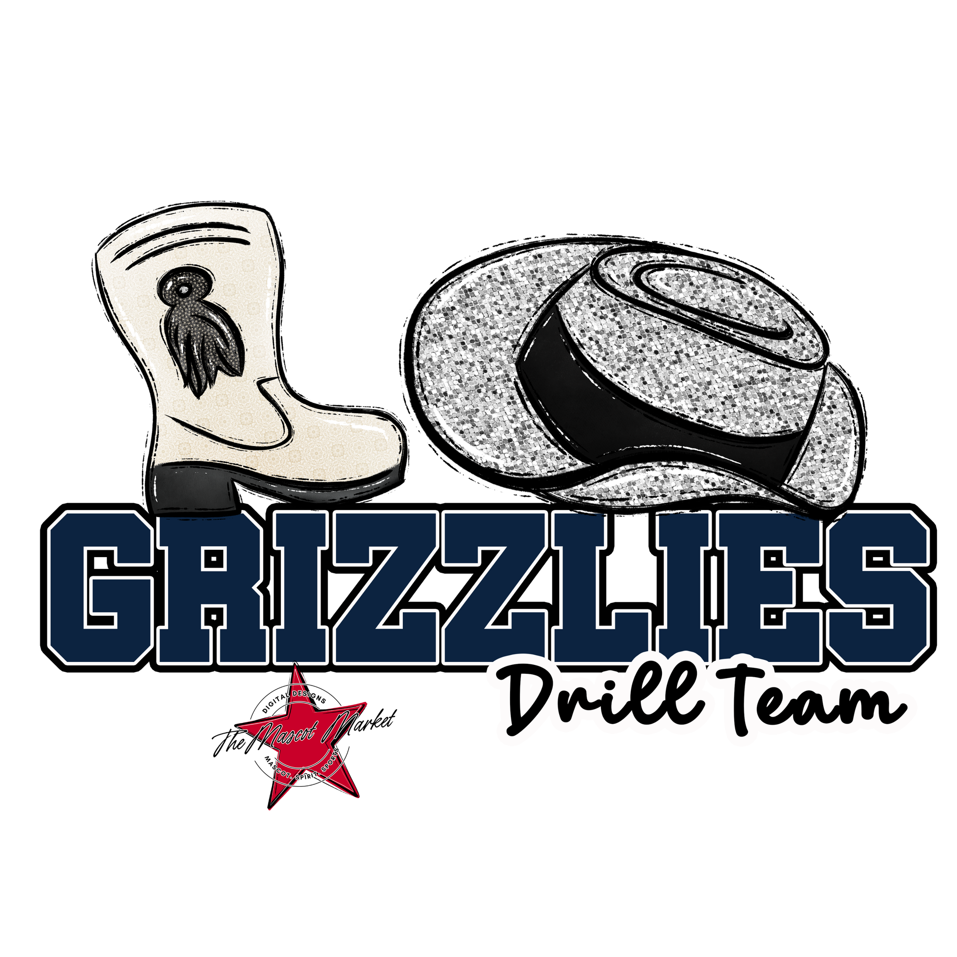 Grizzlies Varsity Drillteam-Navy