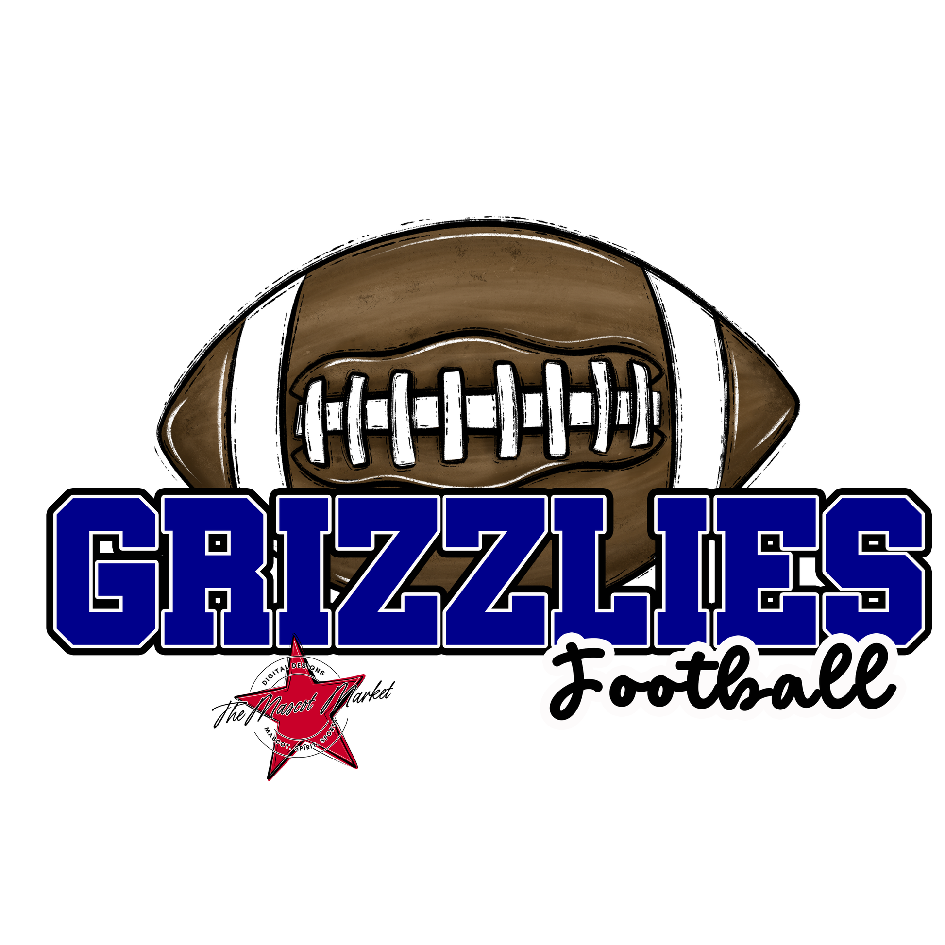 Grizzlies Varsity Football-Blue