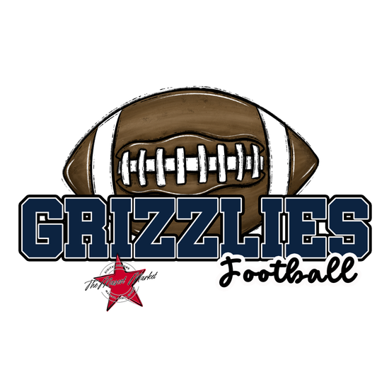 Grizzlies Varsity Football-Navy