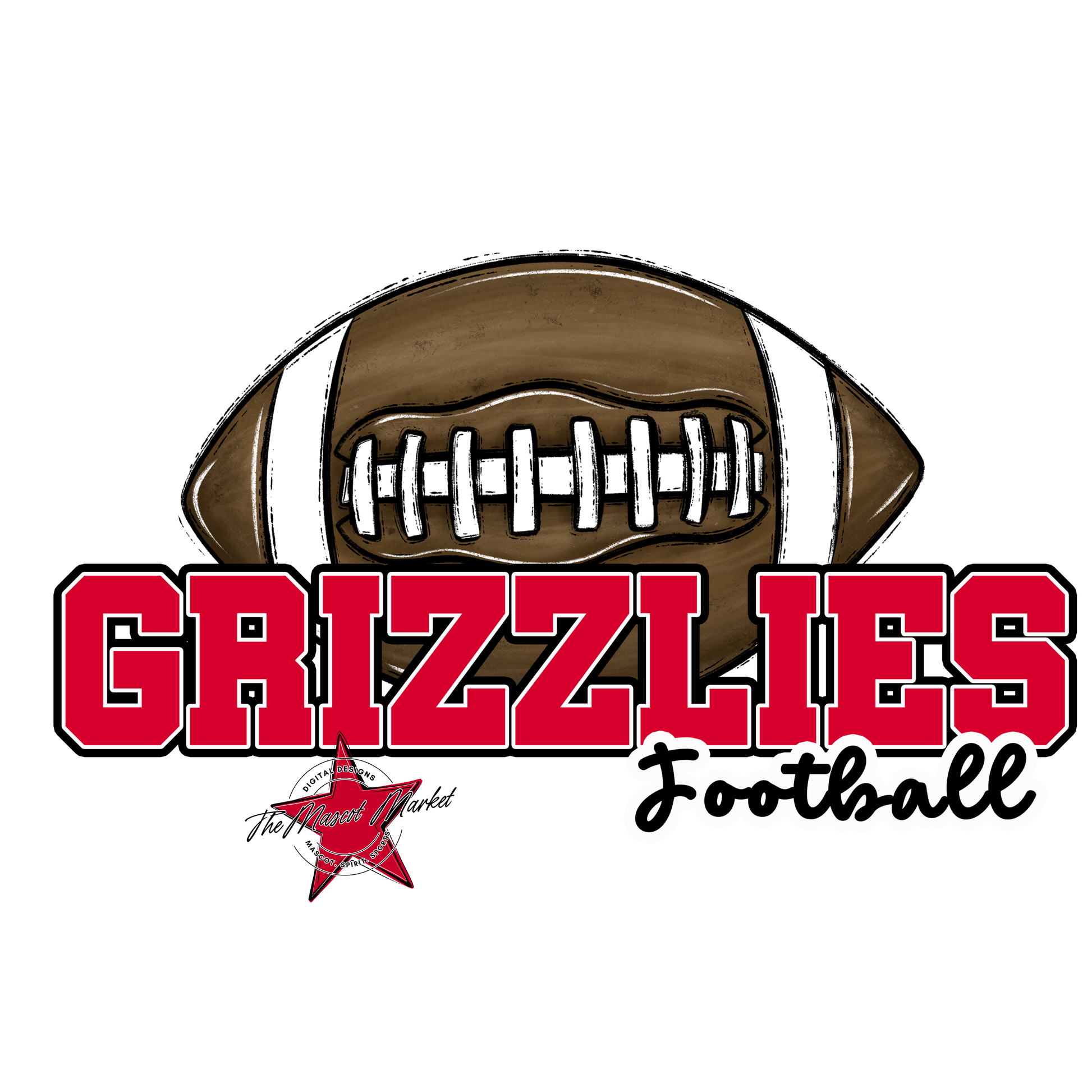 Grizzlies Varsity Football-Red