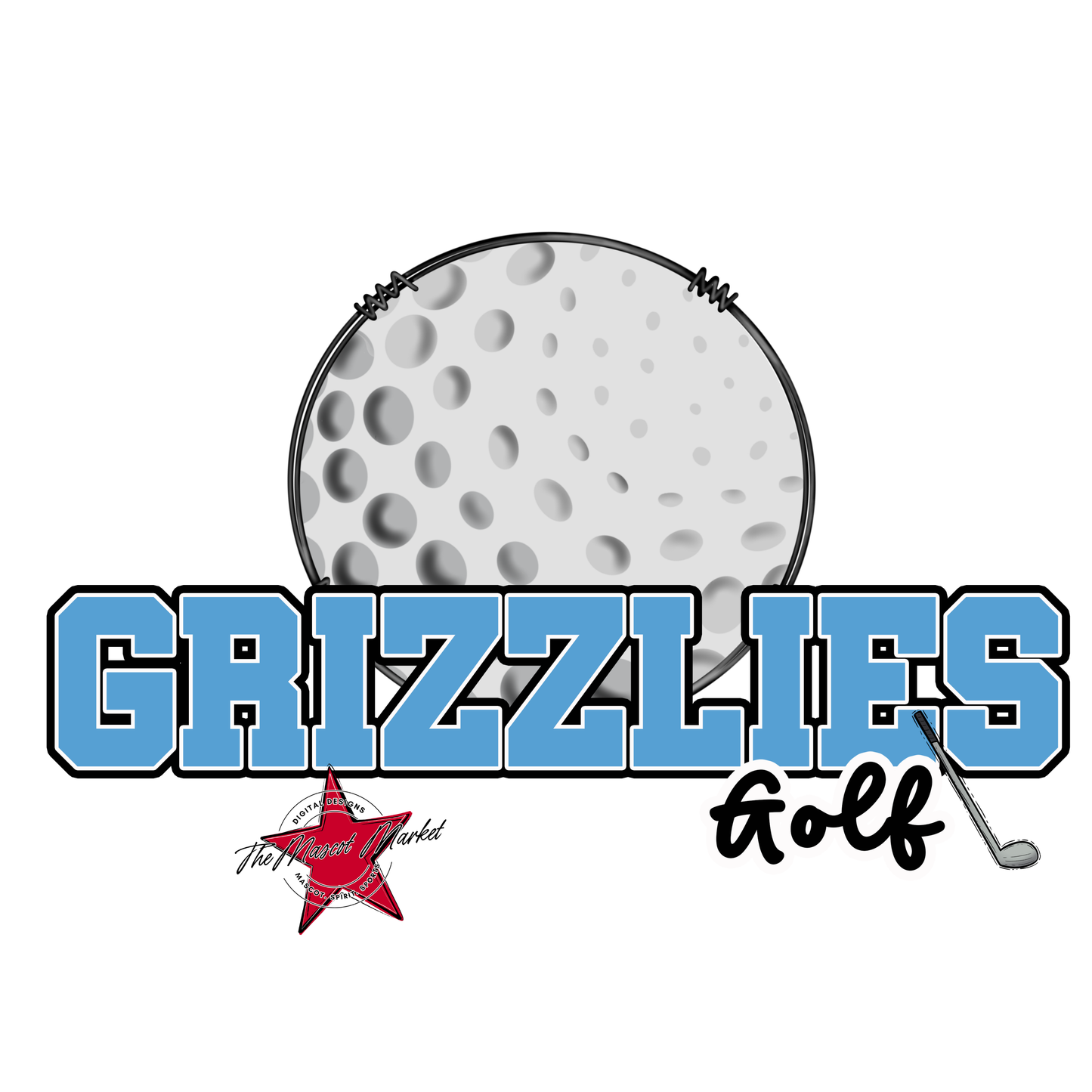Grizzlies Varsity Golf-Carolina Blue