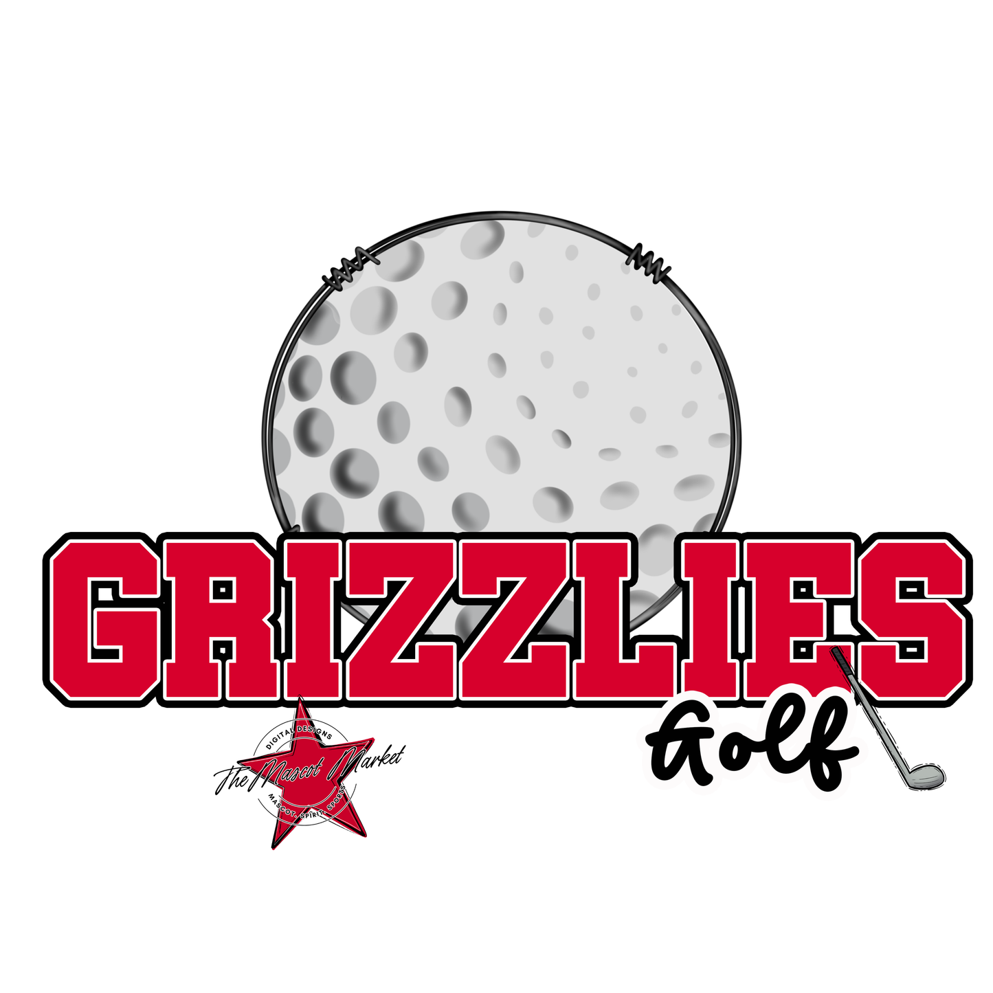 Grizzlies Varsity Golf-Red