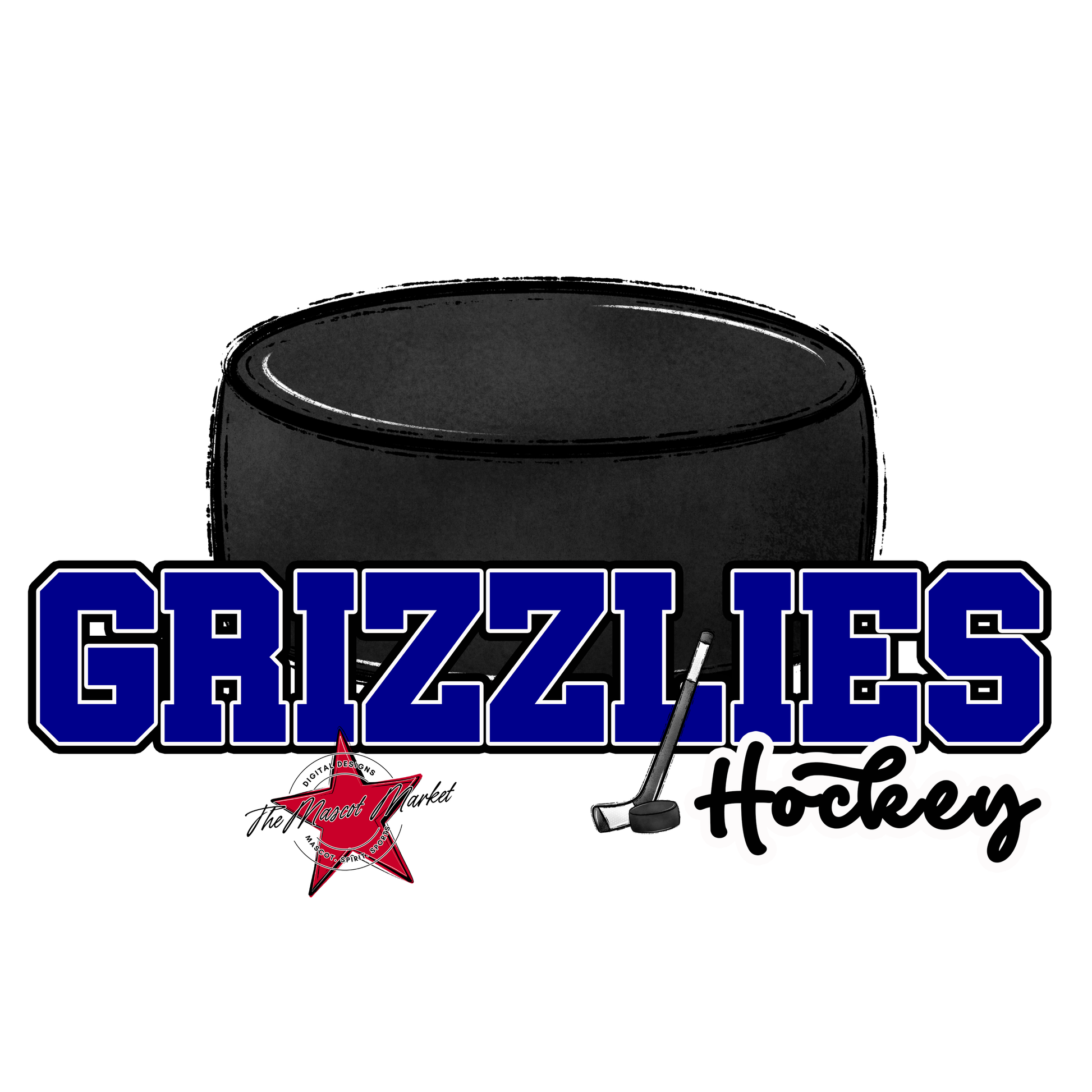 Grizzlies Varsity Hockey-Blue