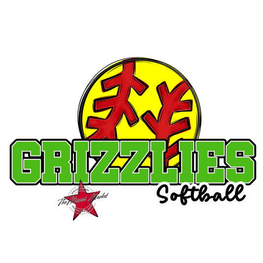 Grizzlies Varsity Softball-Bright Green