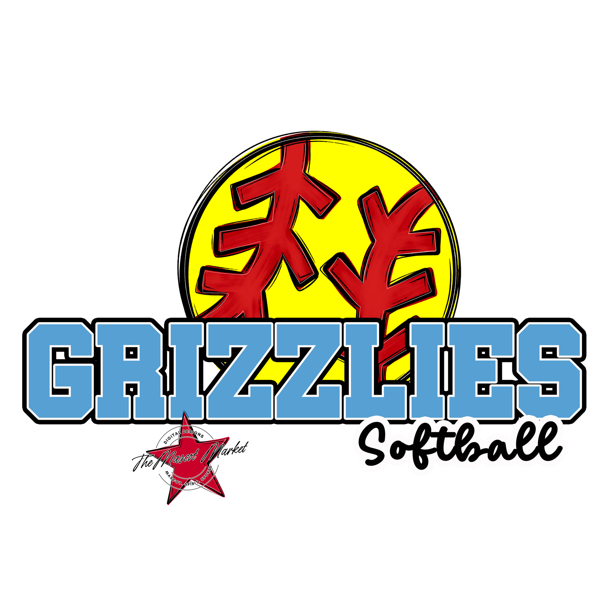 Grizzlies Varsity Softball-Carolina Blue