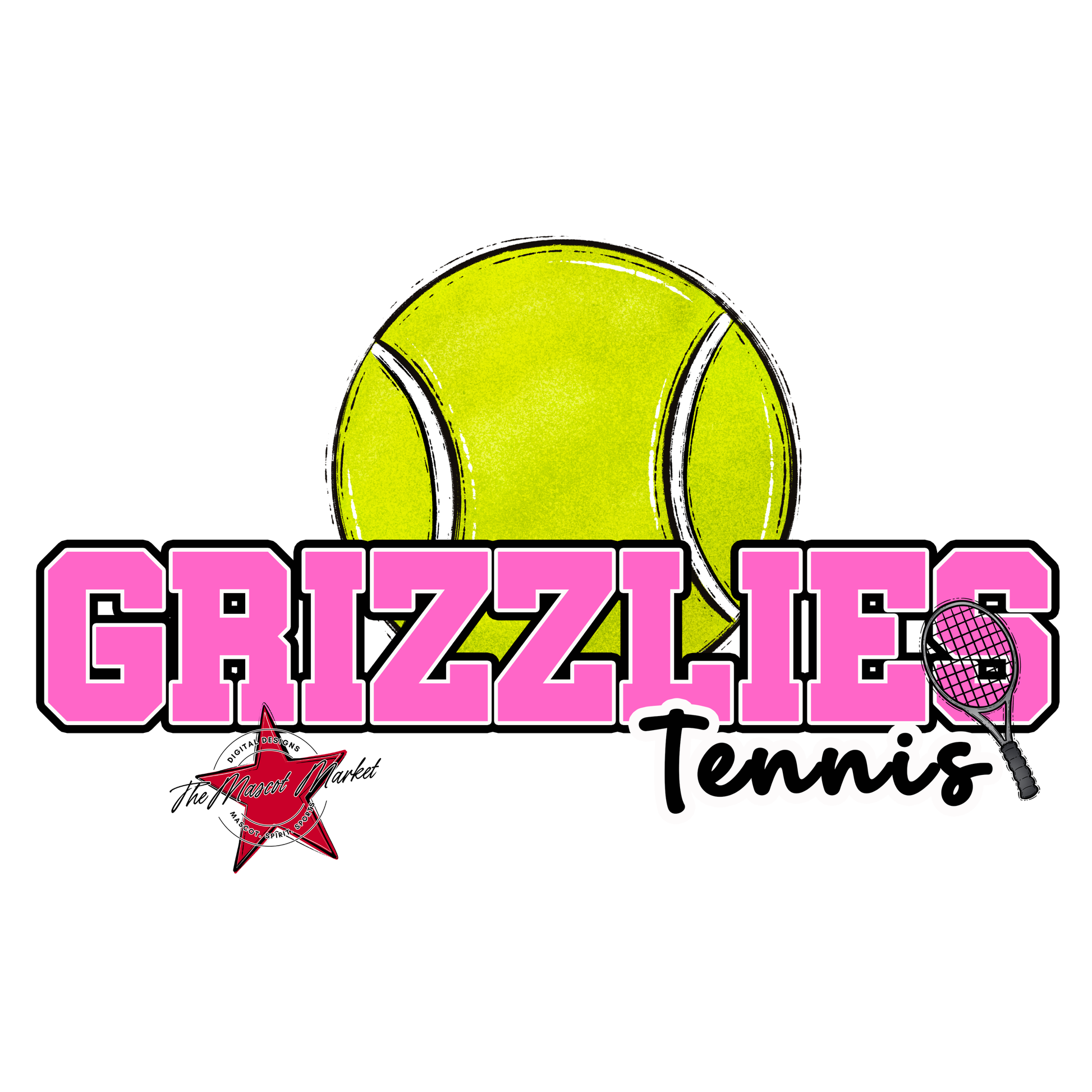 Grizzlies Varsity Tennis-Baby Pink