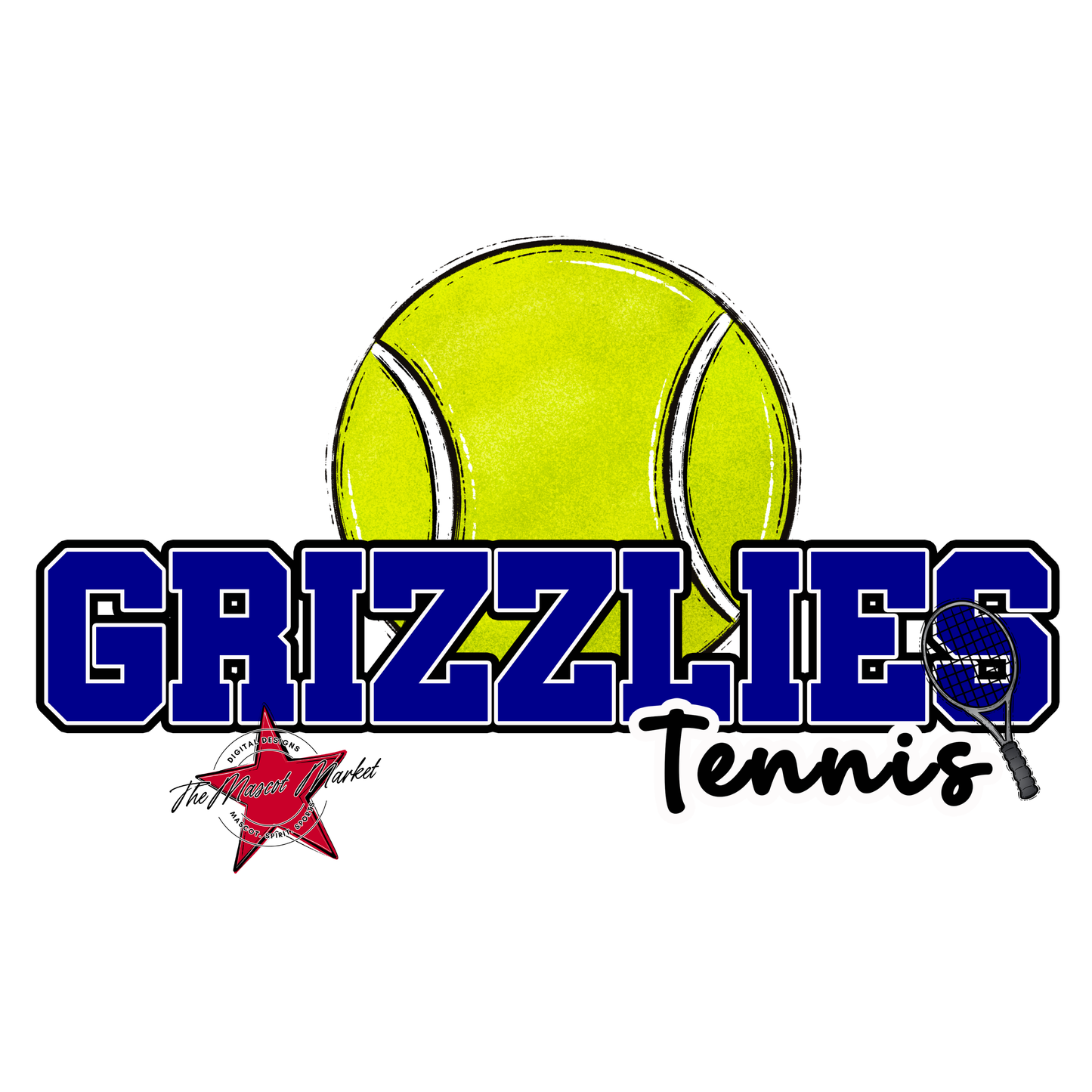Grizzlies Varsity Tennis-Blue