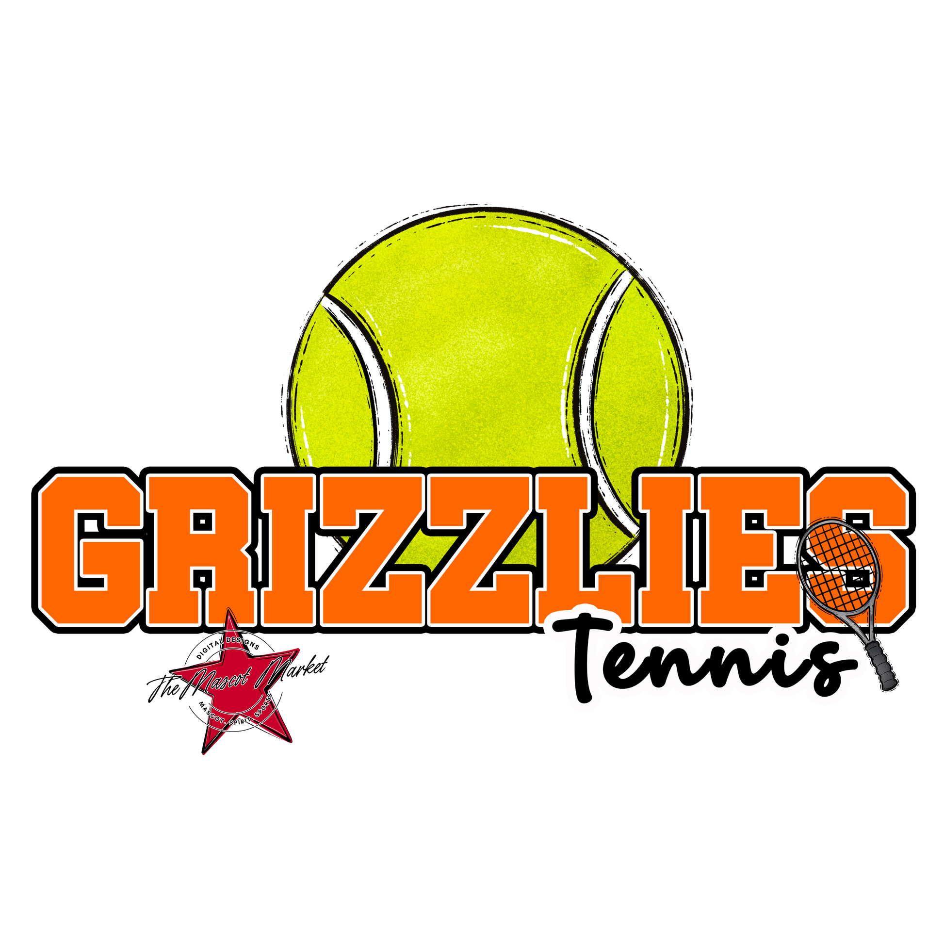 Grizzlies Varsity Tennis-Orange