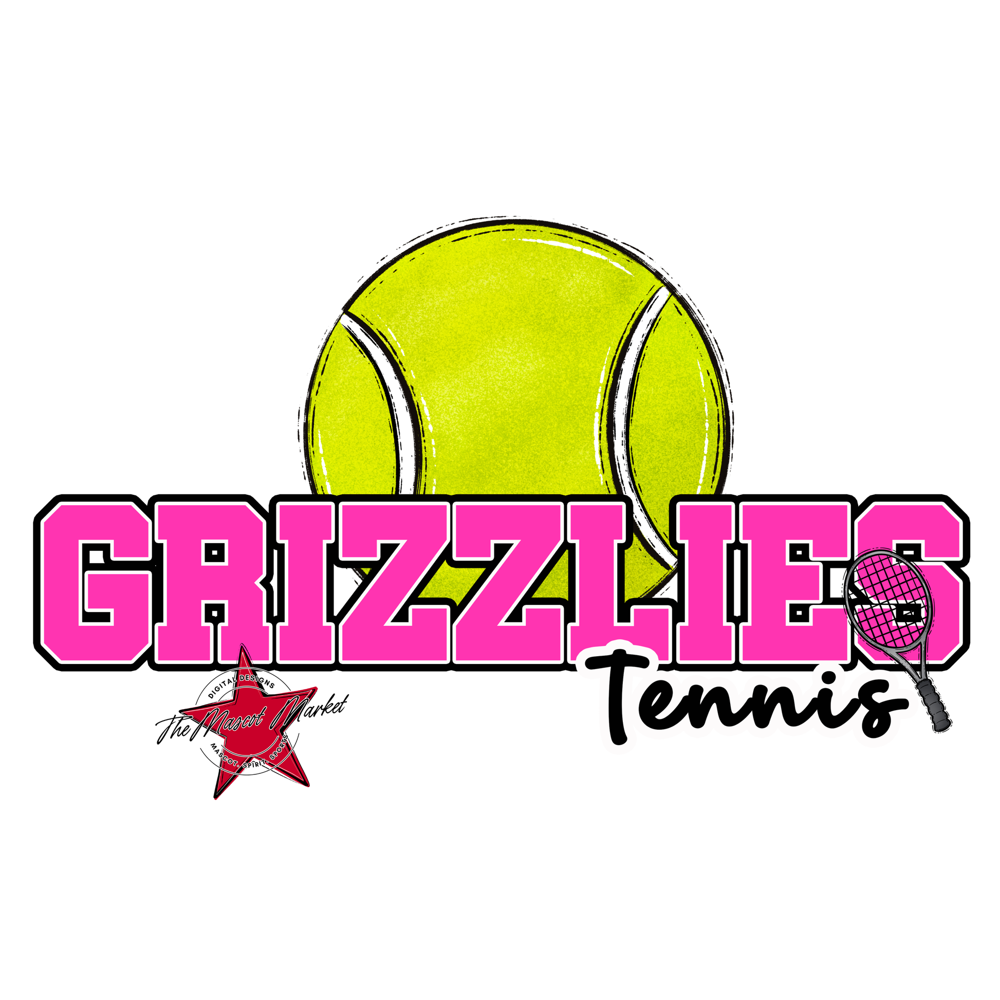 Grizzlies Varsity Tennis-Pink