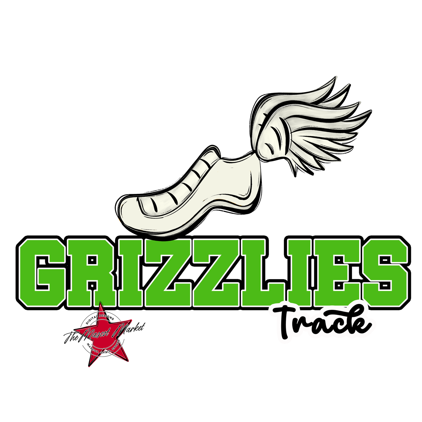 Grizzlies Varsity Track-Bright Green