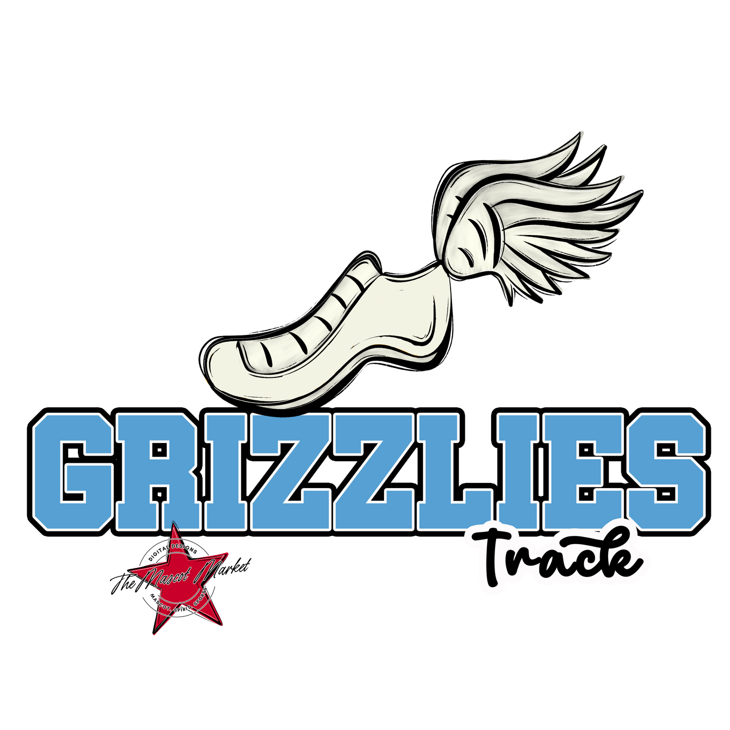 Grizzlies Varsity Track-Carolina Blue