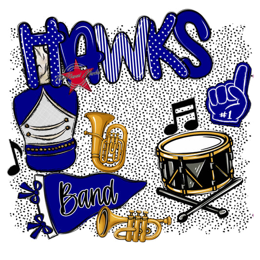 Hawks Band Spirit-Blue