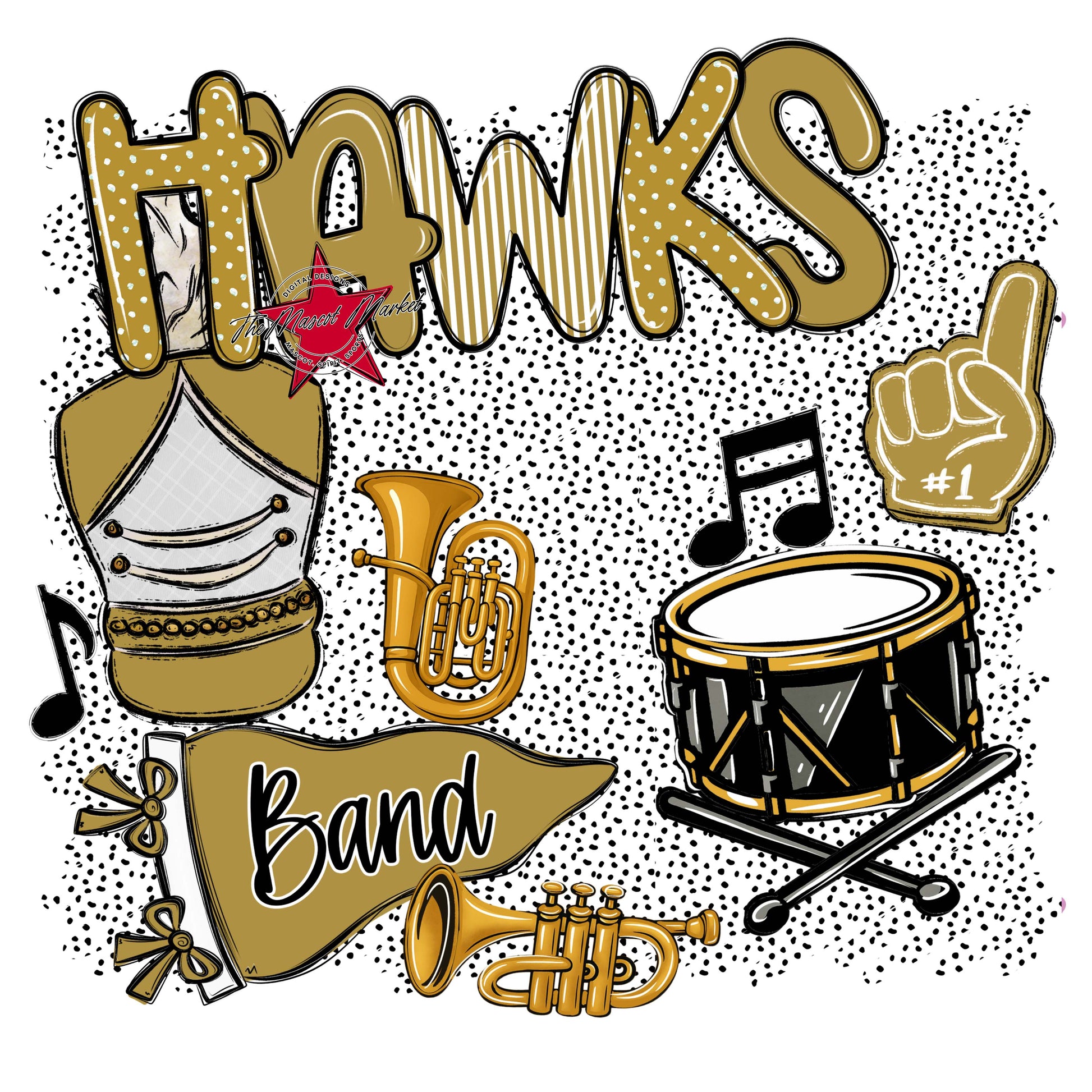 Hawks Band Spirit-Gold