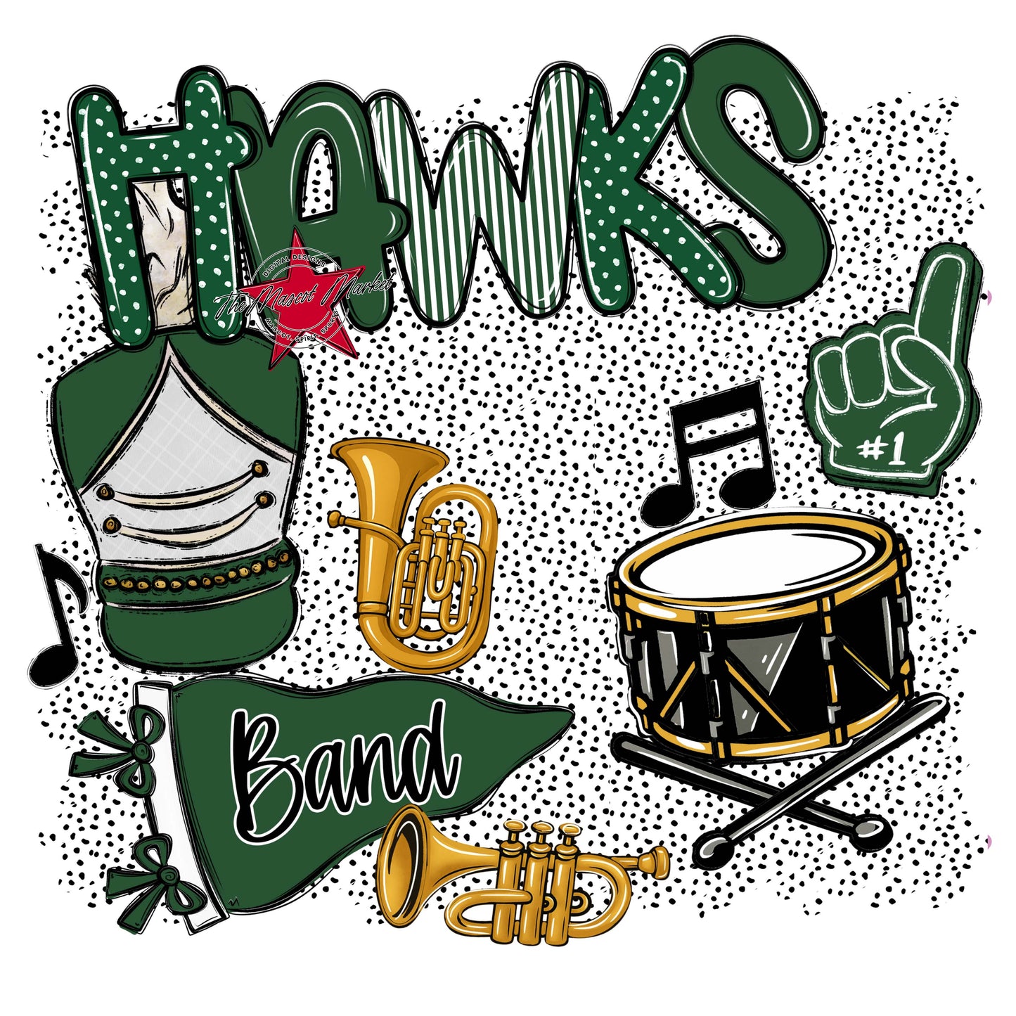 Hawks Band Spirit-Green