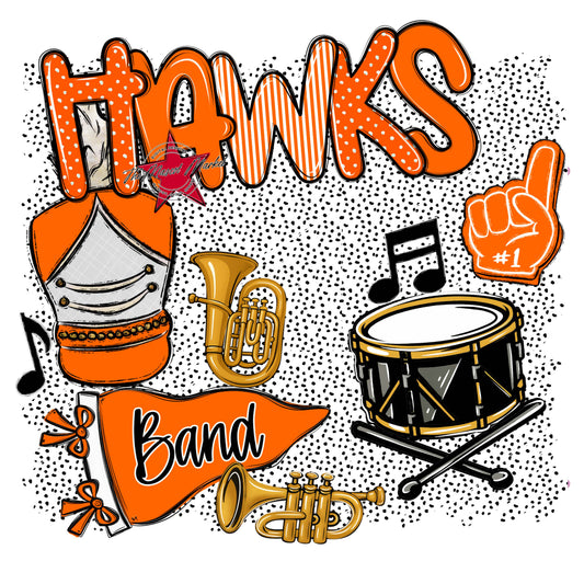 Hawks Band Spirit-Orange