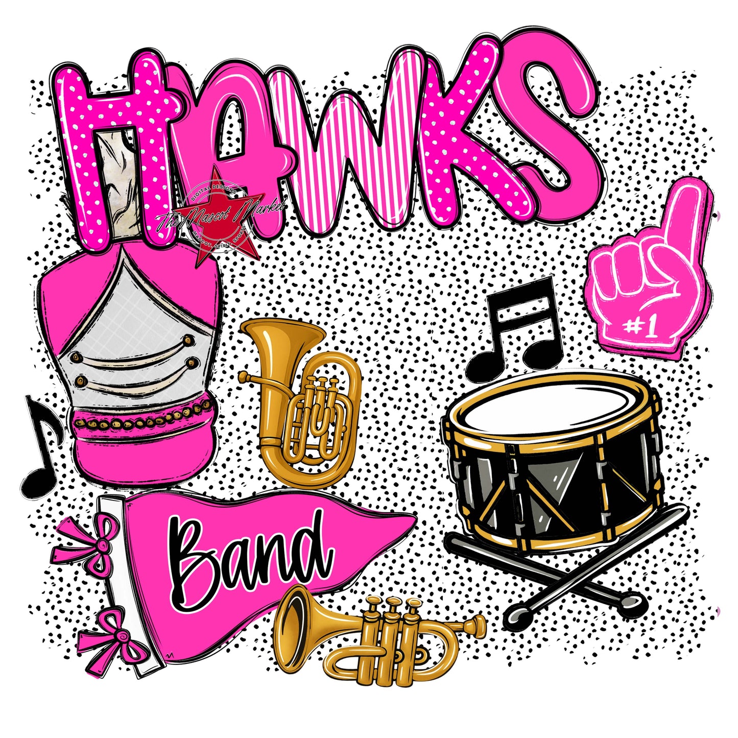 Hawks Band Spirit-Pink