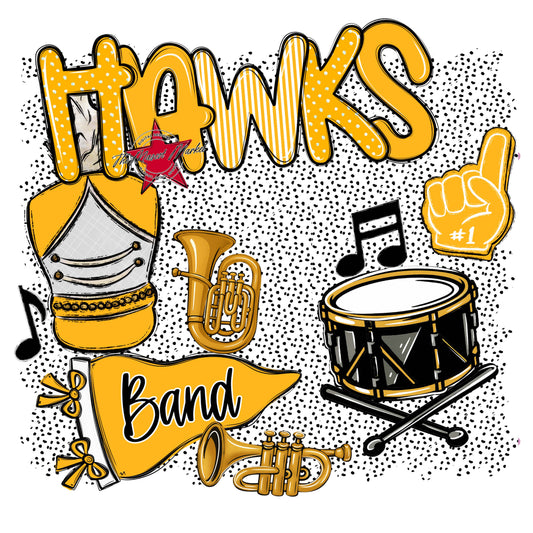 Hawks Band Spirit-Yellow