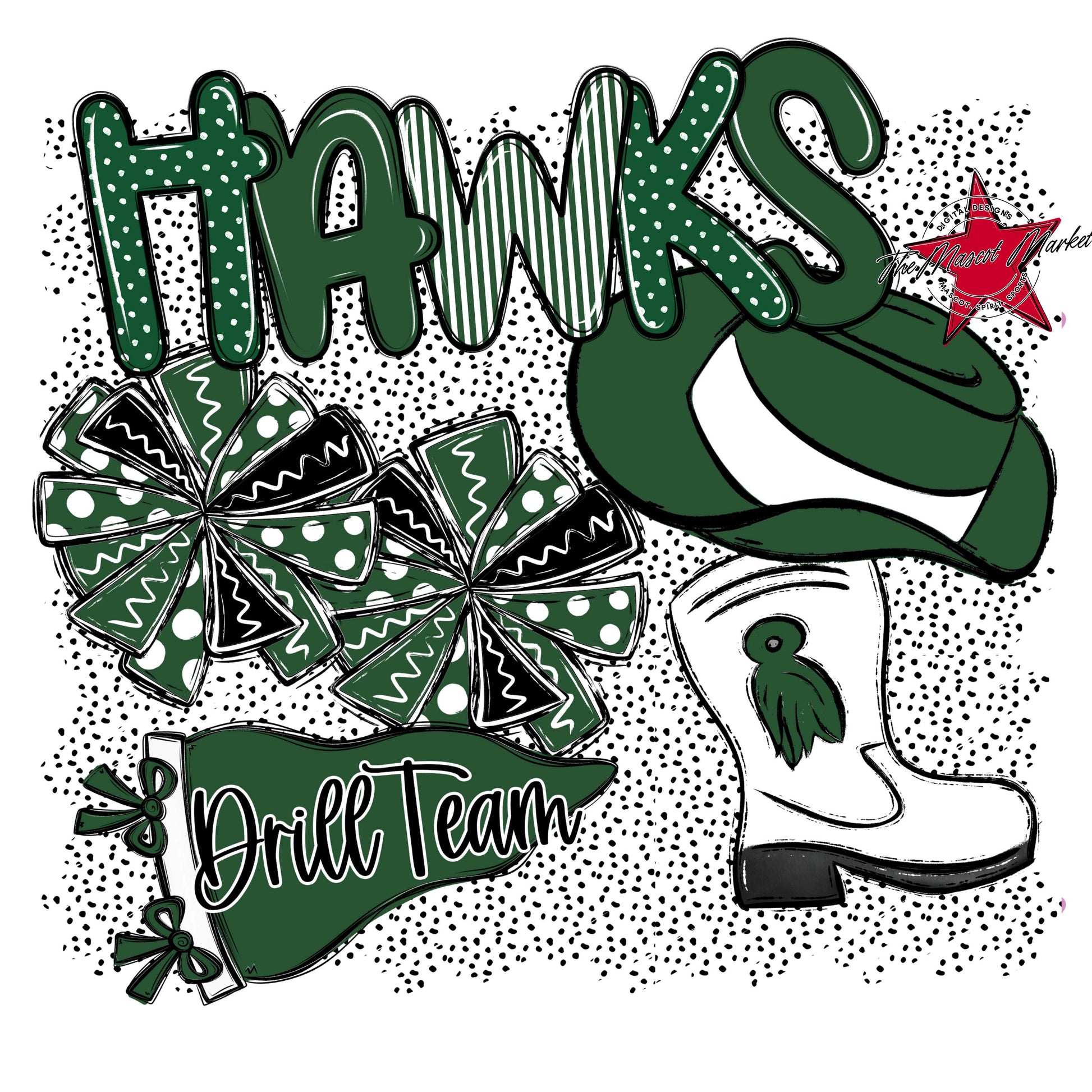 Hawks Drillteam Spirit-Green
