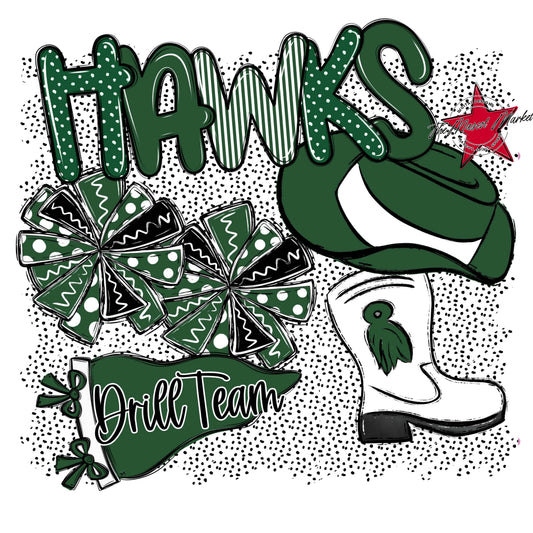 Hawks Drillteam Spirit-Green