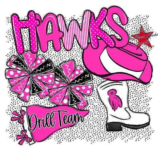 Hawks Drillteam Spirit-Pink