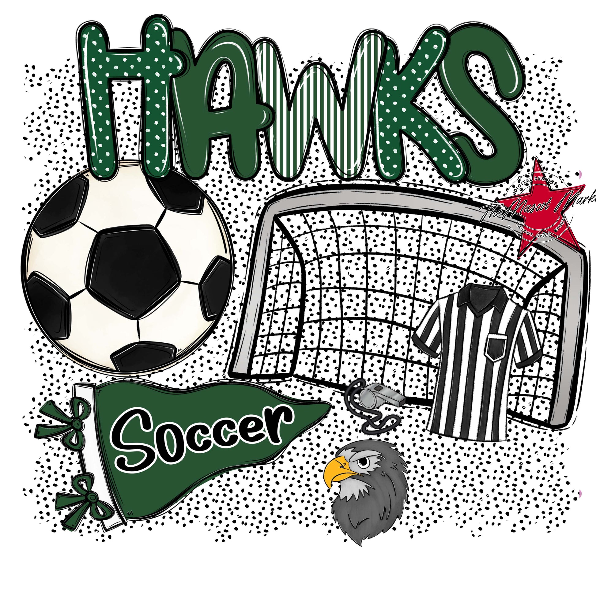 Hawks Soccer Spirit-Green