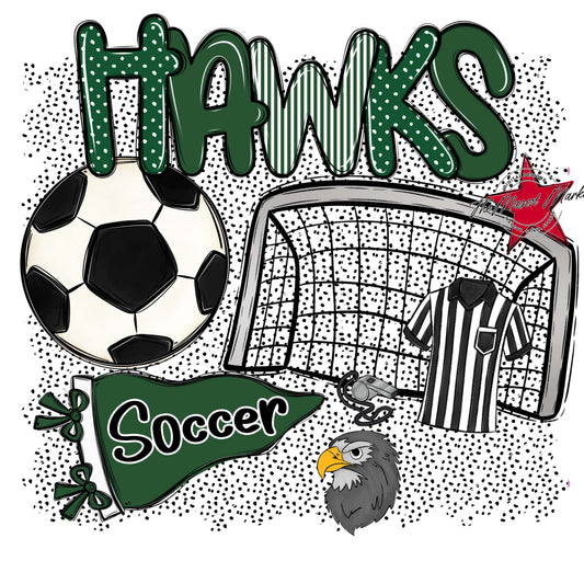 Hawks Soccer Spirit-Green