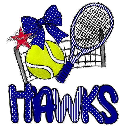 Hawks Tennis Spirit Design-Blue
