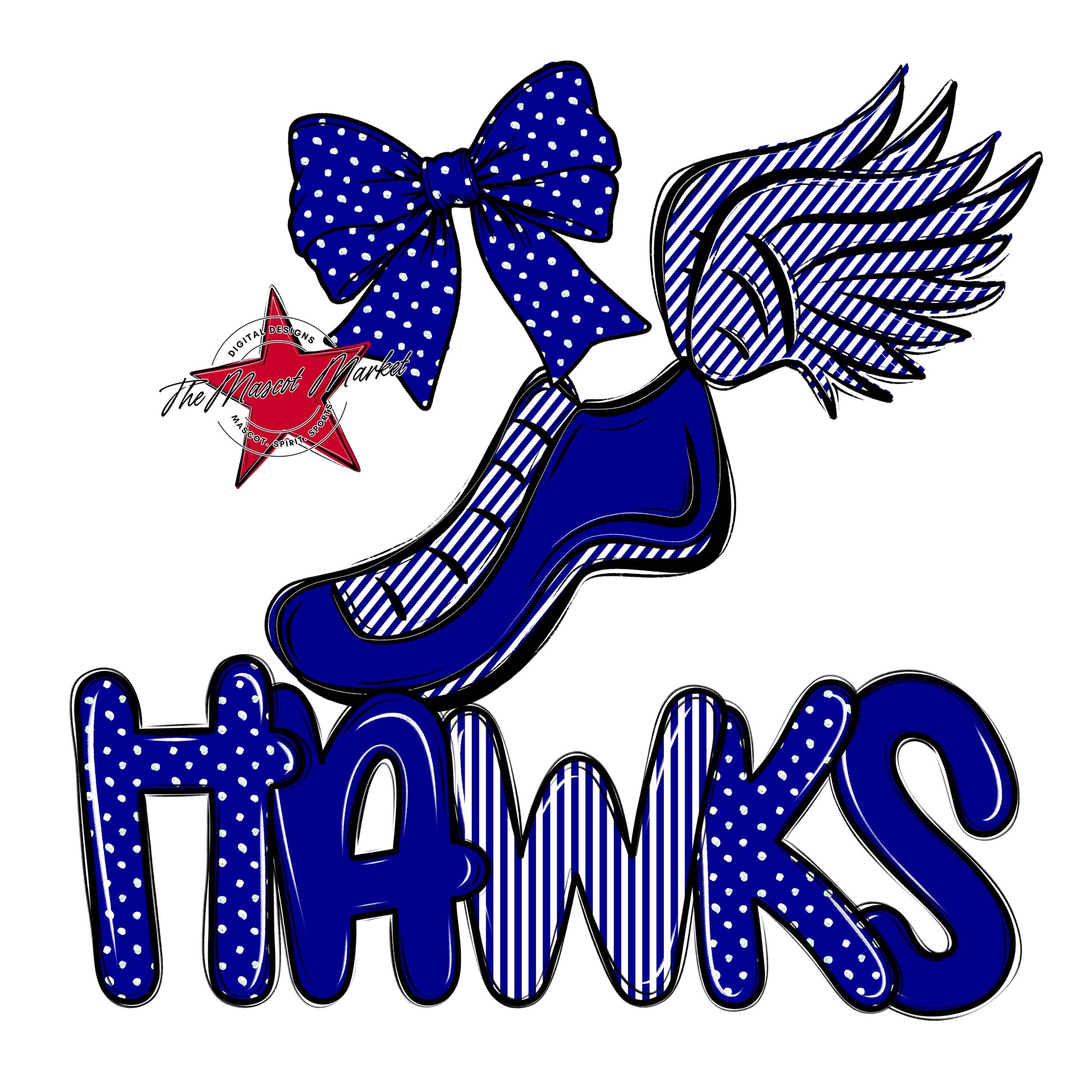 Hawks Track Spirit Design-Blue