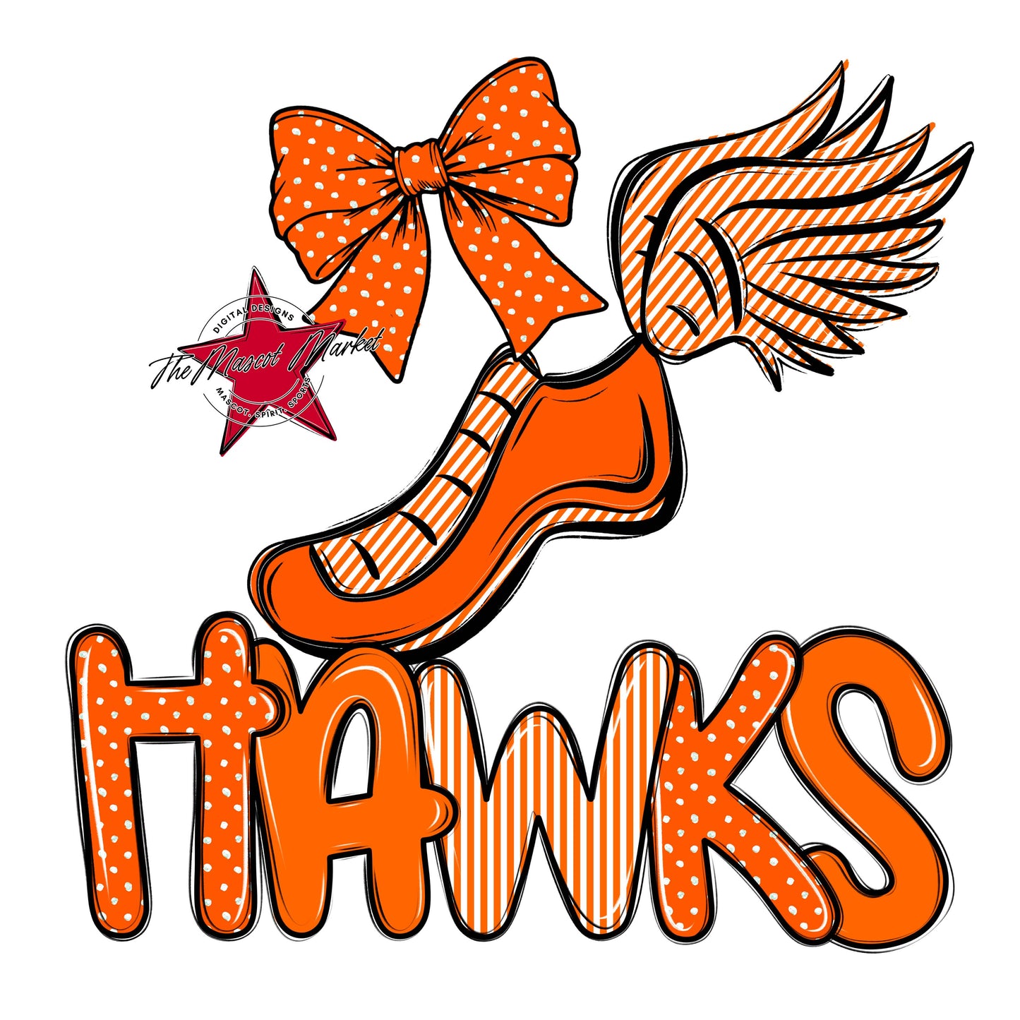 Hawks Track Spirit Design-Orange