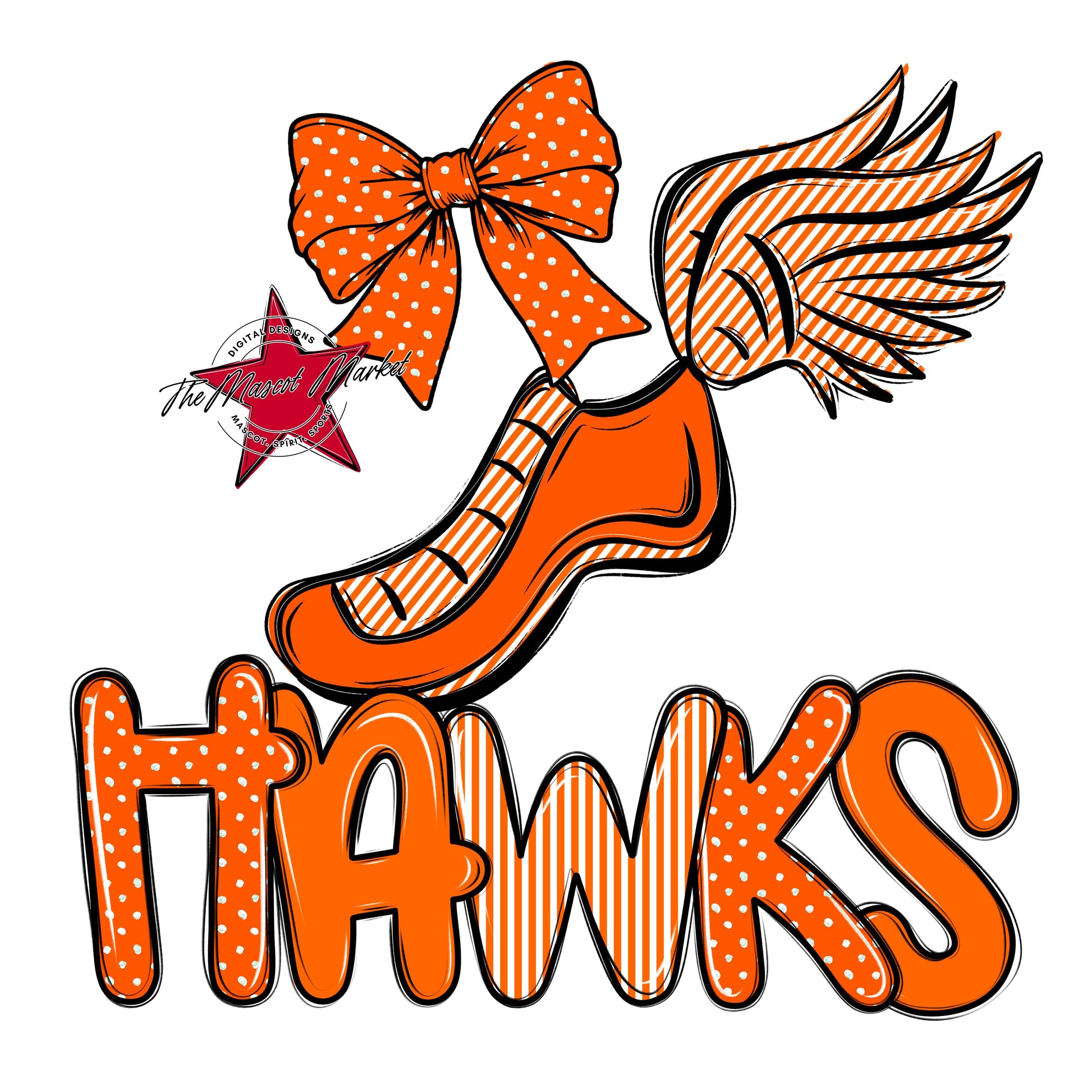 Hawks Track Spirit Design-Orange