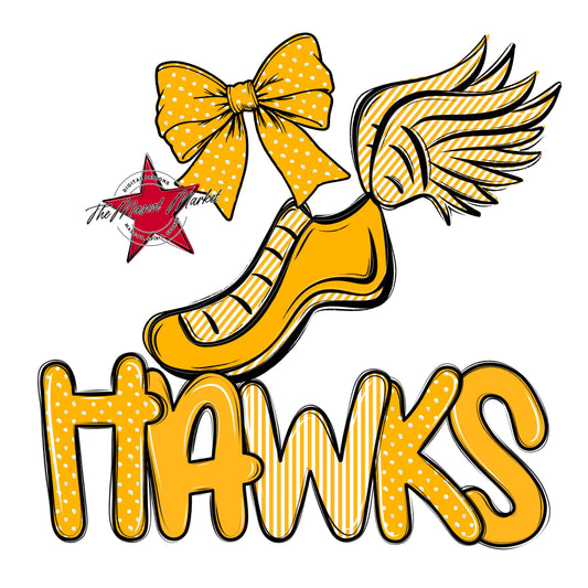 Hawks Track Spirit Design-Yellow