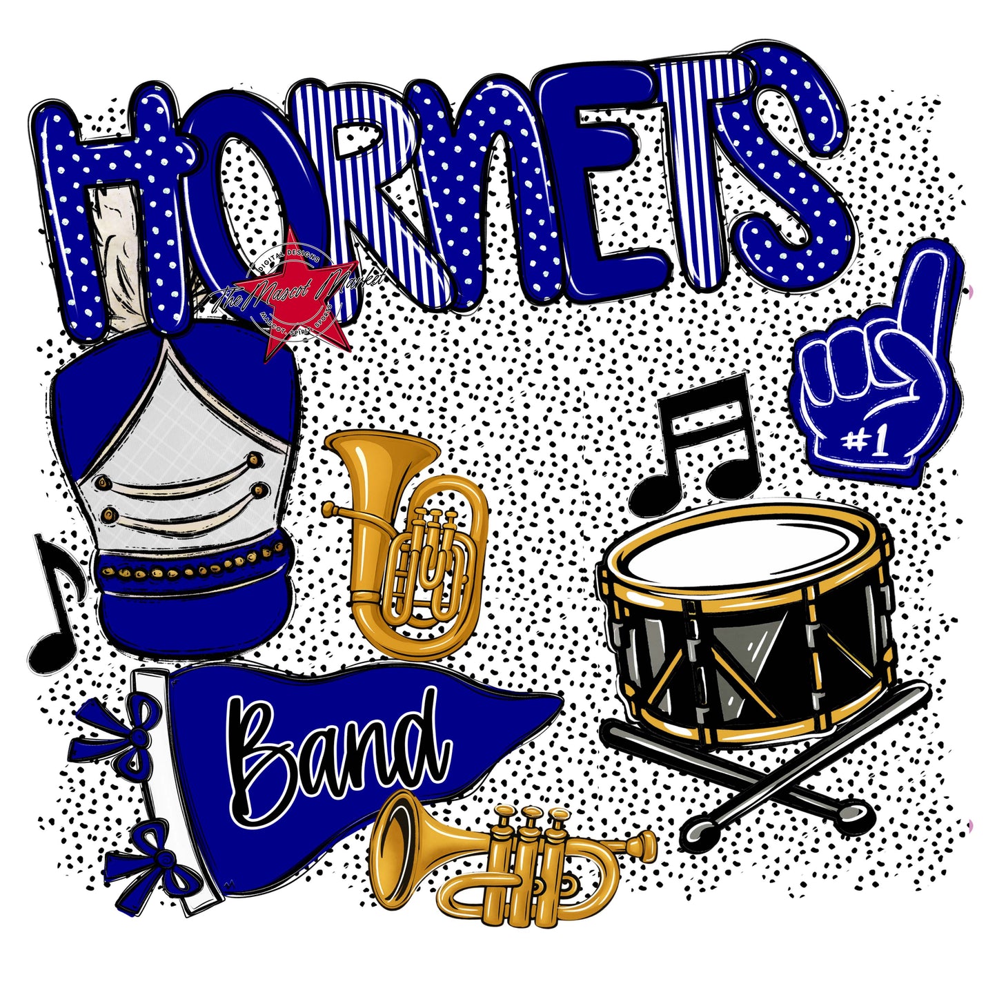 Hornets Band Spirit-Blue