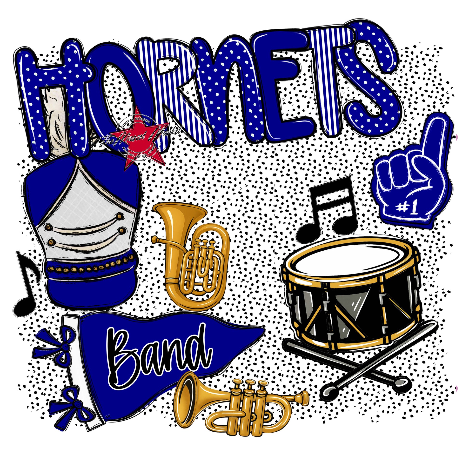 Hornets Band Spirit-Blue