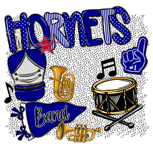 Hornets Band Spirit-Blue