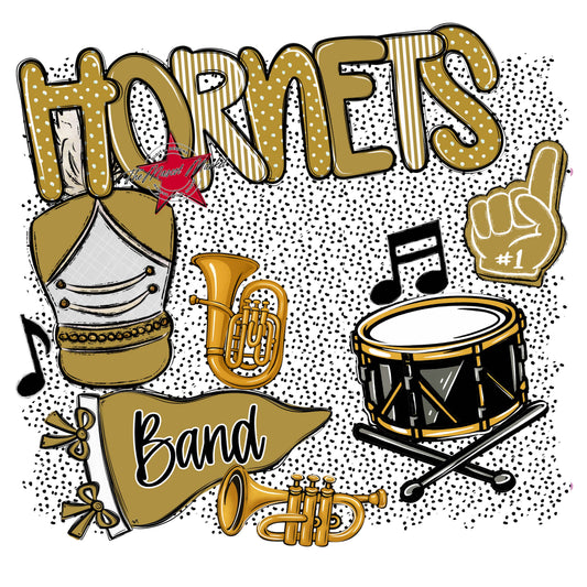 Hornets Band Spirit-Gold