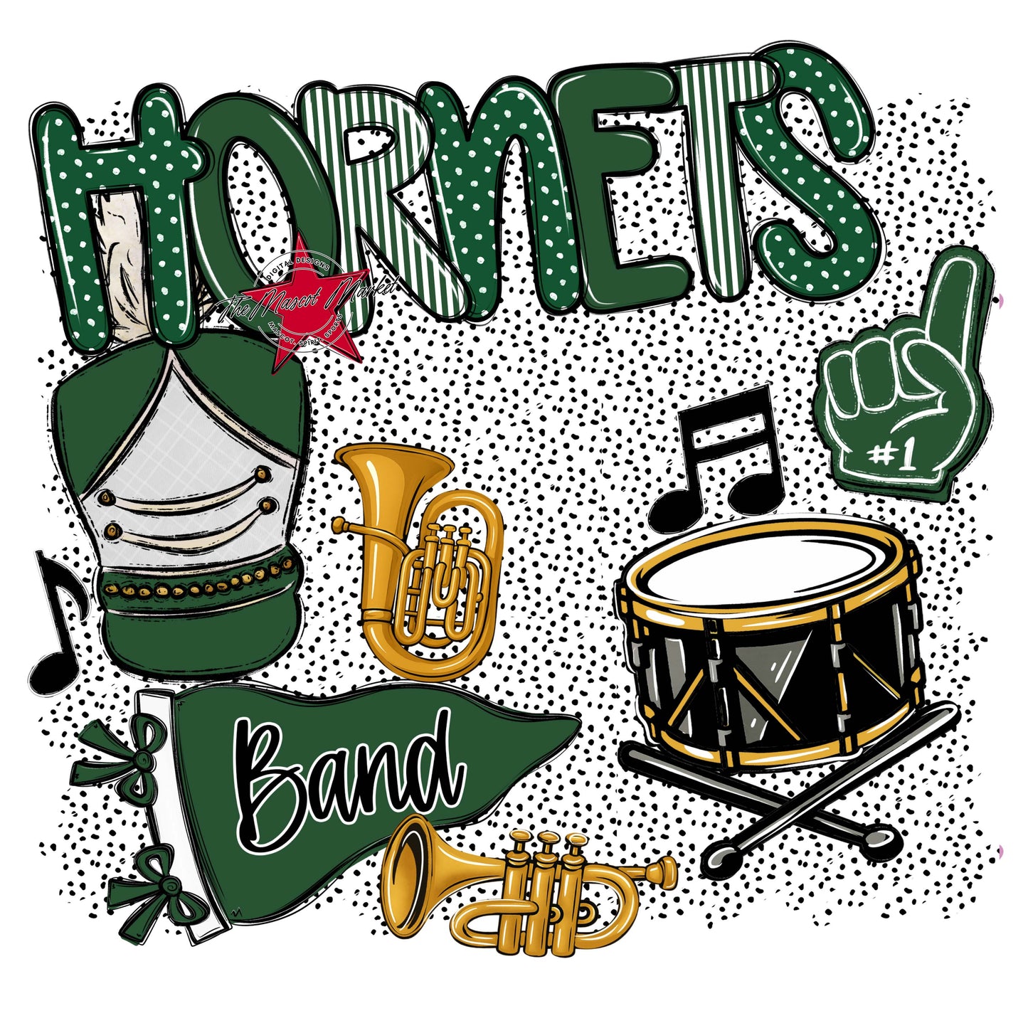 Hornets Band Spirit-Green
