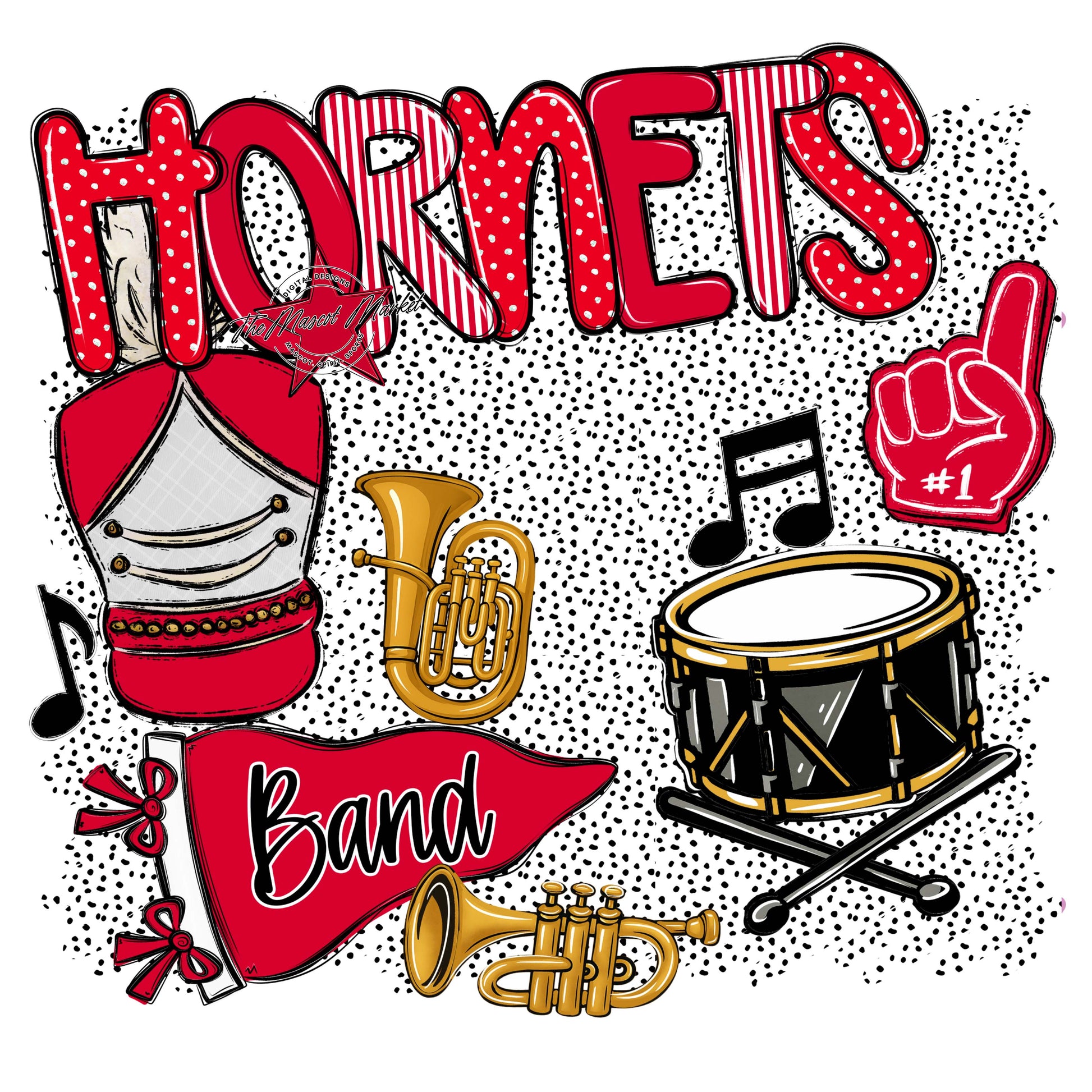 Hornets Band Spirit-Red