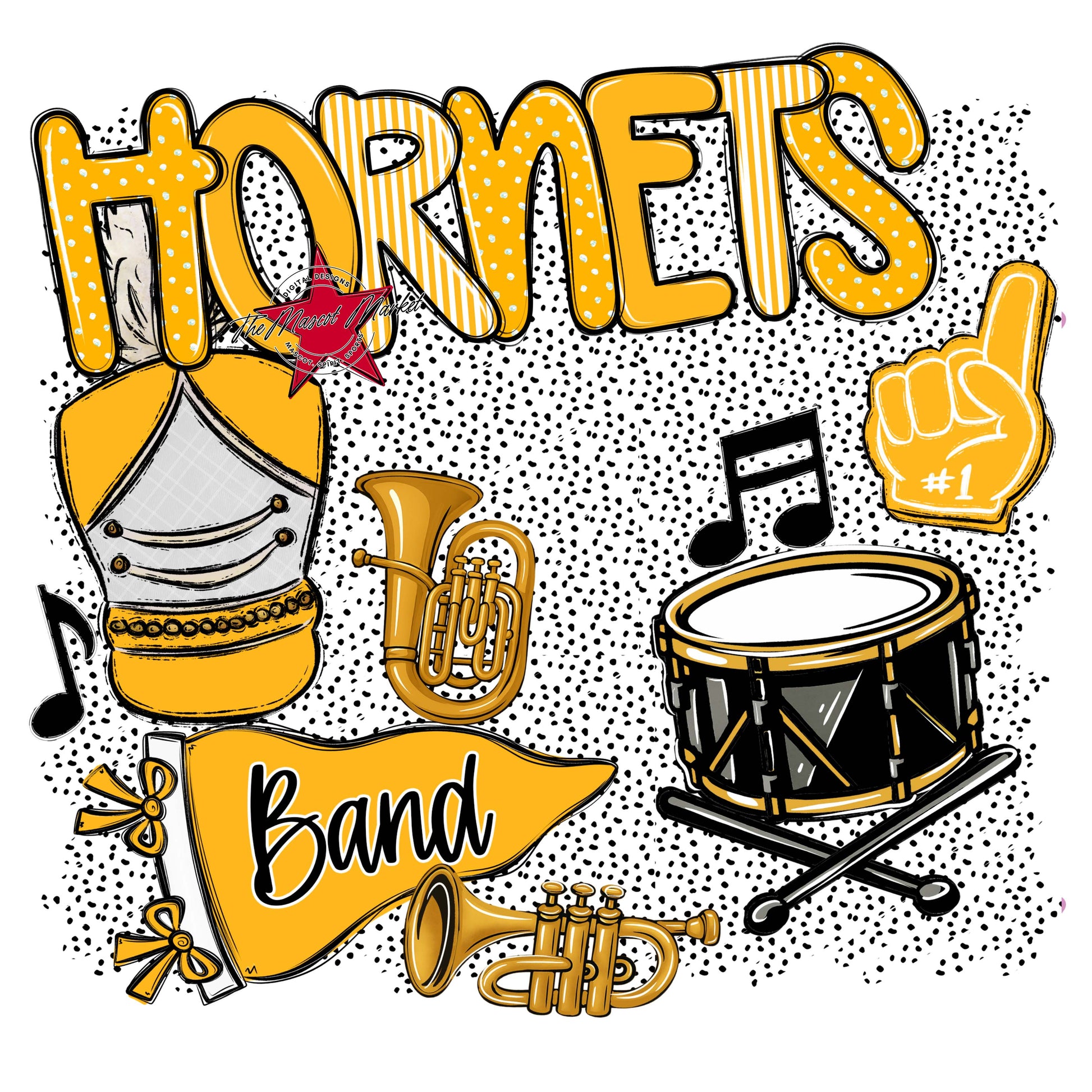 Hornets Band Spirit-Yellow